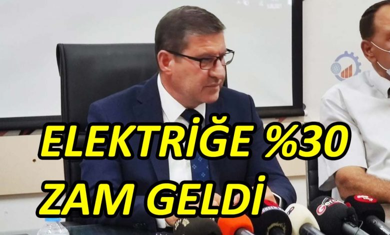 Elektriğe yüzde 30 zam!