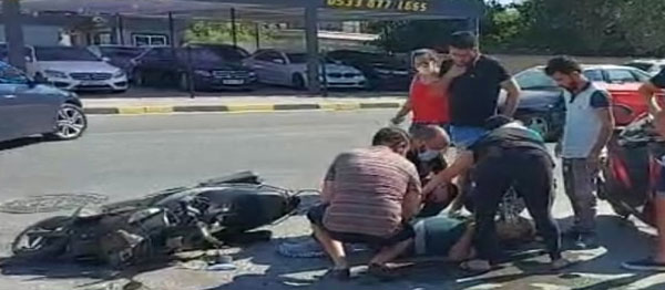 Lefkoşa’da motosiklet kazası!