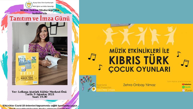 “Müzik Etkinlikleri İle Kıbrıs Türk Çocuk Oyunları” Ağustos’ta Kitapevlerinde