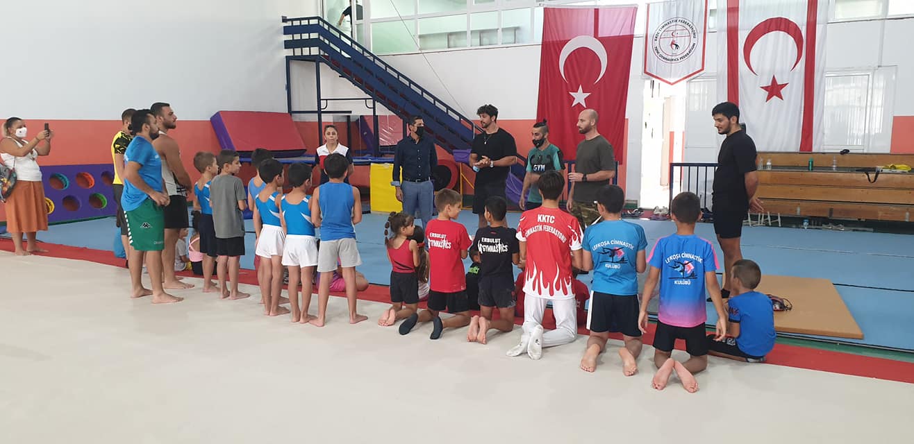 Vücüt Geliştirme Şampionu Sami Hamidi KKTC Cimnastik Federasyonu Ziyaret Etti