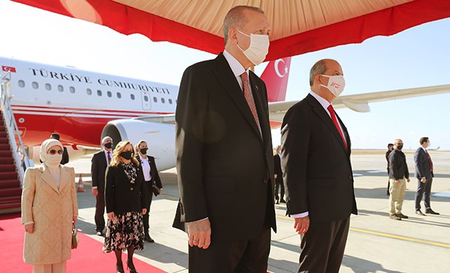Türkiye Cumhurbaşkanı Erdoğan KKTC’de