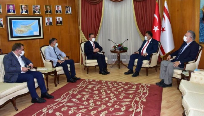 Saner, Beyoğlu Belediyesi ve Okçular Vakfı Başkanı Yıldız’ı kabul etti