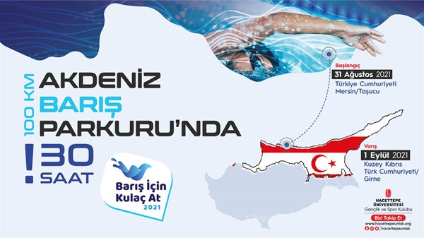 YÜZÜCÜLER, TAŞUCU’NDAN GİRNE’YE BARIŞ İÇİN YÜZECEK
