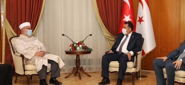 Başbakan Saner Din İşleri Başkanı Ünsal’ı kabul etti