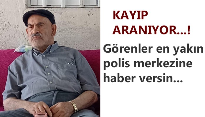 Derince’de sakin 77 yaşındaki Ali Artık her yerde aranıyor..