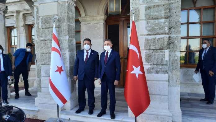 Başbakan Saner Türkiye Cumhurbaşkanı Yardımcısı Oktay ile görüştü