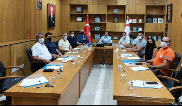 Kriz masası Suriye kaynaklı petrol sızıntısının Karpaz Bölgesi kıyılarını tehdit etmesi konusunu görüştü
