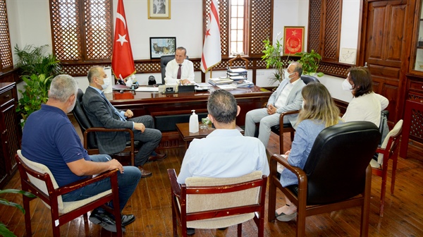 Ataoğlu, TC teknik heyetini kabul ederek, petrol sızıntısına karşı yapılan çalışmalar hakkında bilgi aldı