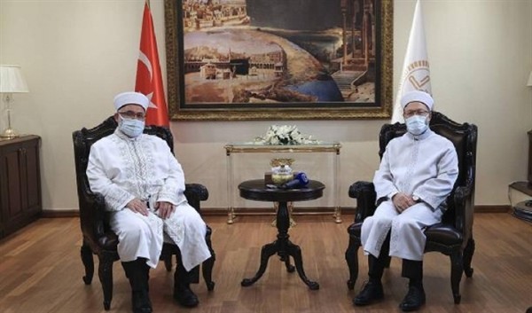 Diyanet İşleri Başkanı Erbaş, KKTC Din İşleri Başkanı Ünsal ile görüştü