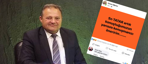Eğmez: Sayın Tatar, konuştuklarınızın yarısını konuşmanızı öneririm