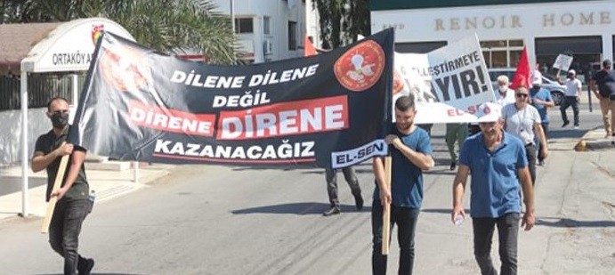 El-Sen, Ekonomi ve Enerji Bakanlığı’na siyah çelenk bıraktı