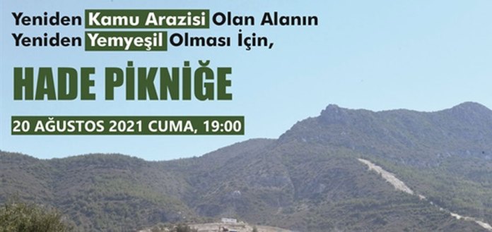 Yeşil Barış Hareketi ve Biyologlar Derneği yarın Girne’de yeniden kamu arazizi olan yerde “piknik” düzenliyor