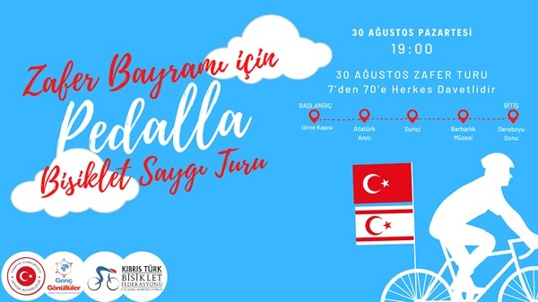 30 Ağustos’ta bisikletle “Zafer Turu”
