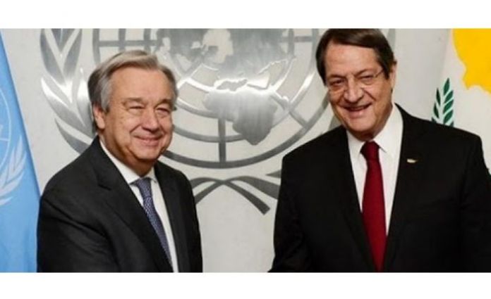 Rum lider Anastasiadis, BM Genel Sekreteri Guterres ile görüştü