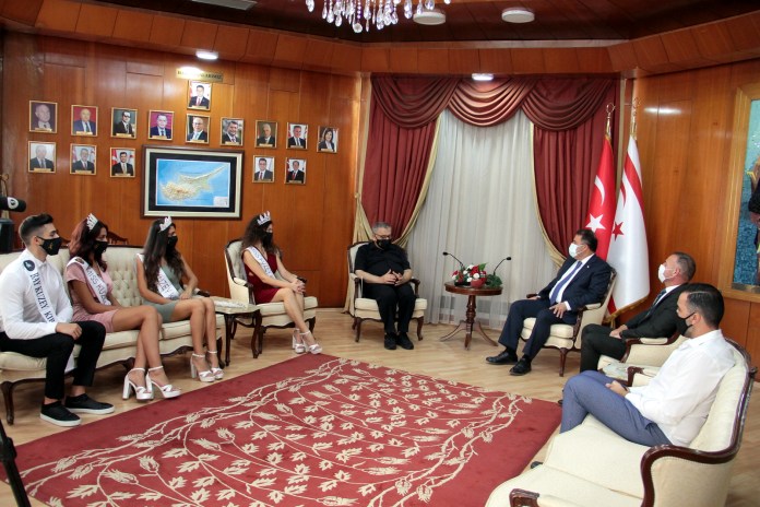 Başbakan Saner, Miss Kuzey Kıbrıs Güzelleri ve Bay Kuzey Kıbrıs Birincisini kabul etti