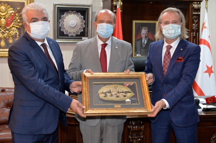 Cumhurbaşkanı Tatar, İstanbul Ticaret Odası Yönetim Kurulu’ndan bir heyeti kabul etti