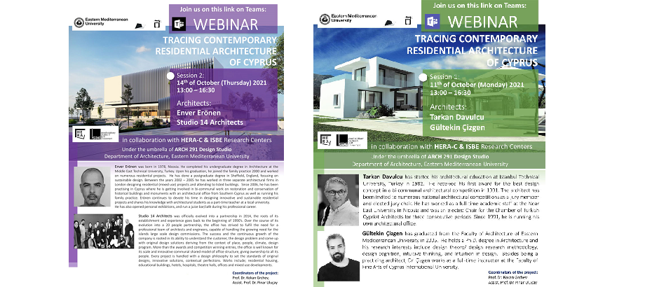 DAÜ Mimarlık Bölümü Webinar düzenledi