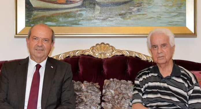 Cumhurbaşkanı Tatar New York ziyareti öncesinde 3.Cumhurbaşkanı Eroğlu ile durum değerlendirmesi yaptı
