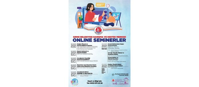 Girne Belediyesi, bir dizi çevrim içi seminer düzenliyor