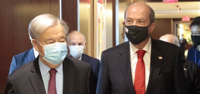 Ersin Tatar – Antonio Guterres görüşmesi 45 dakika sürdü
