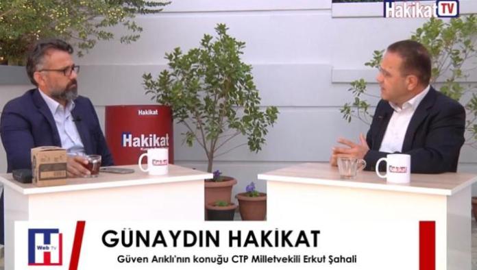 Gazimağusa Milletvekili Erkut Şahali, Cumhurbaşkanı Ersin Tatar’ı eleştirdi.