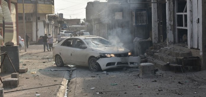 Irak’ın Enbar vilayetinde, polis karakoluna bomba yüklü araçla saldırı düzenlendi