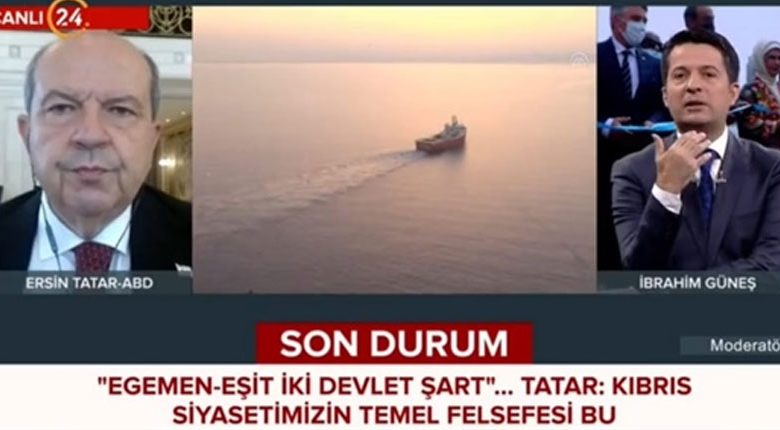 Cumhurbaşkanı Tatar: “Kıbrıs’ta iki ayrı devletin varlığı kabul edilmeli”