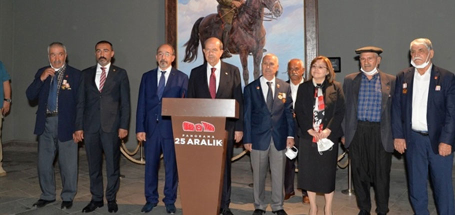 Cumhurbaşkanı Tatar, Gaziantep’te Kıbrıs Gazileriyle buluştu