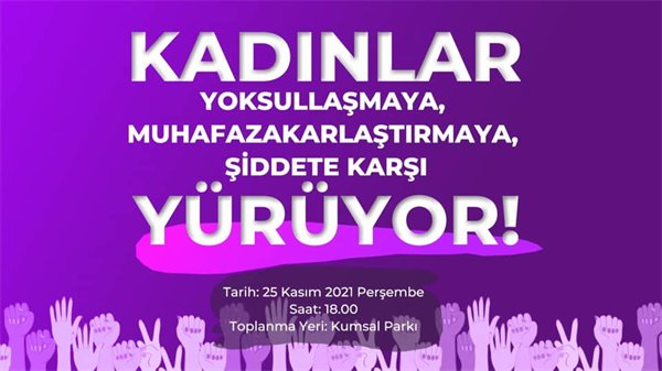 Kadına Yönelik Şiddetle Mücadele Günü yürüyüşü düzenleniyor – BRTK
