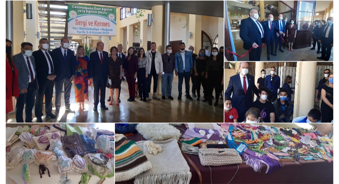 Gazimağusa Özel Eğitim ve İş Eğitim Okulu sergi ve kermesi açıldı