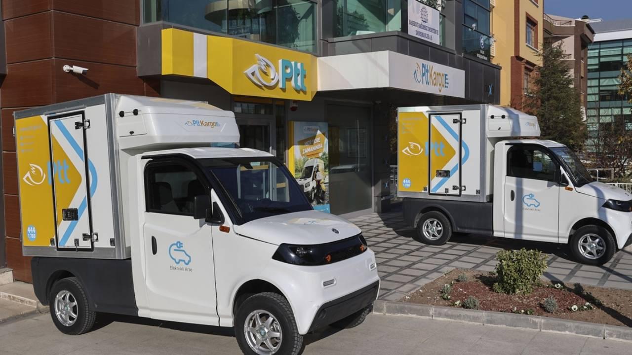 PTT’nin elektrikli dağıtım araçları Ankara’da hizmet vermeye başladı