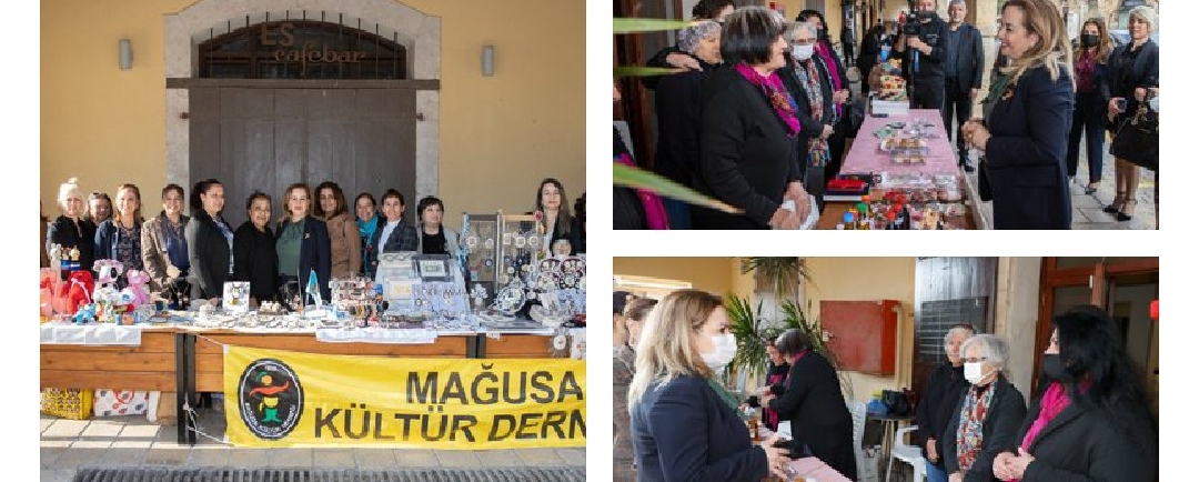 Sibel Tatar, Gazimağusa Belediye Pazarı’nda emekçi kadınları ziyaret etti