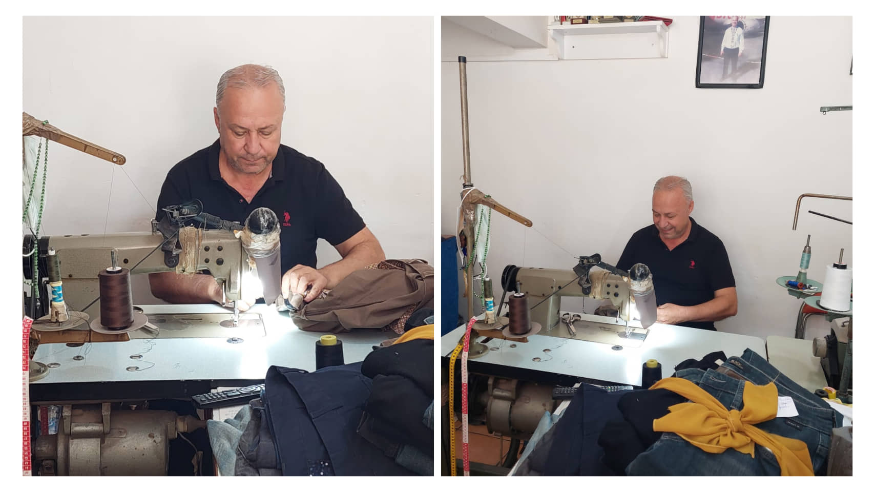 Mustafa Kahveci 40 yıldır terzilik mesleğini devam ettiriyor