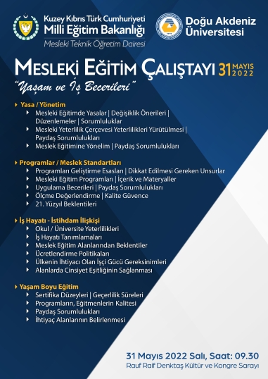 “Mesleki Eğitim Çalıştayı” yarın yapılacak