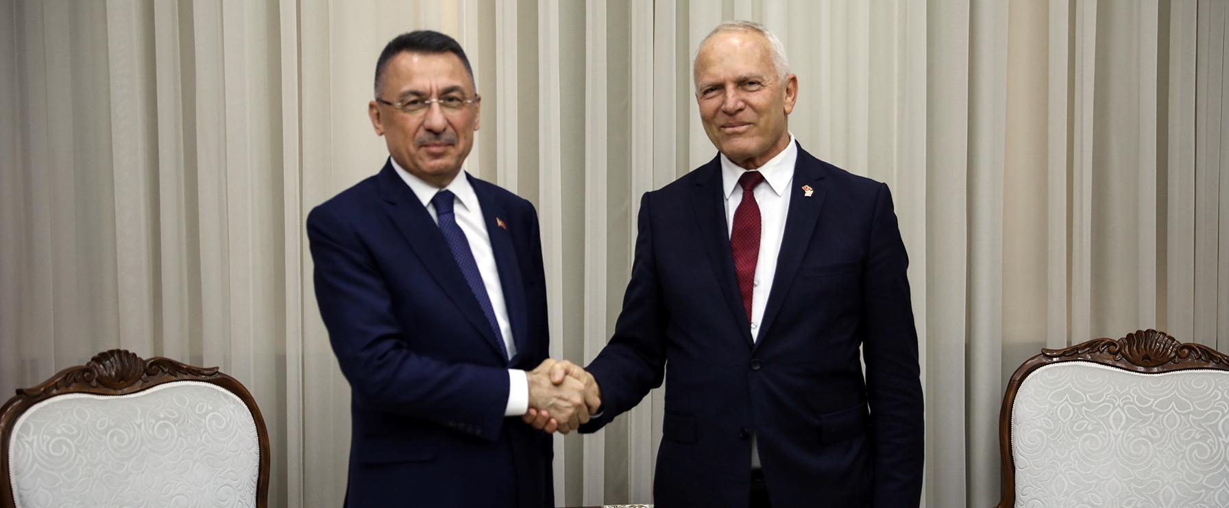 TC Cumhurbaşkanı Yardımcısı Oktay, Meclis Başkanı Töre ile görüştü
