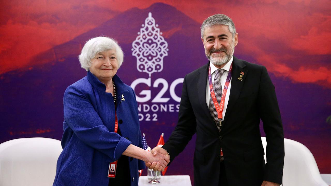 Hazine ve Maliye Bakanı Nebati, ABD’li mevkidaşı Yellen ile görüştü