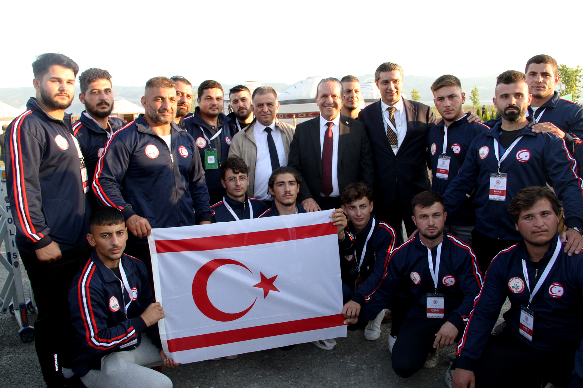 Ataoğlu, KKTC Güreş ve Okçuluk Federasyonları’nın da yer aldığı, 4. Dünya Göçebe Oyunları açılış törenine katıldı
