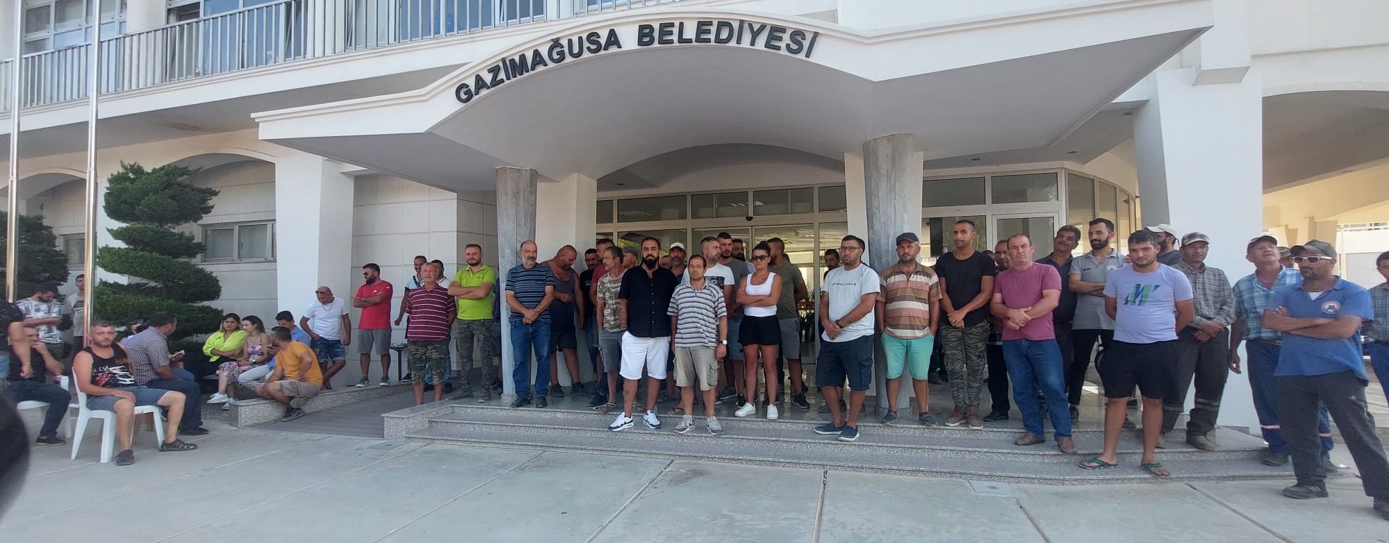 Gazimağusa Belediyesi’nde eylem