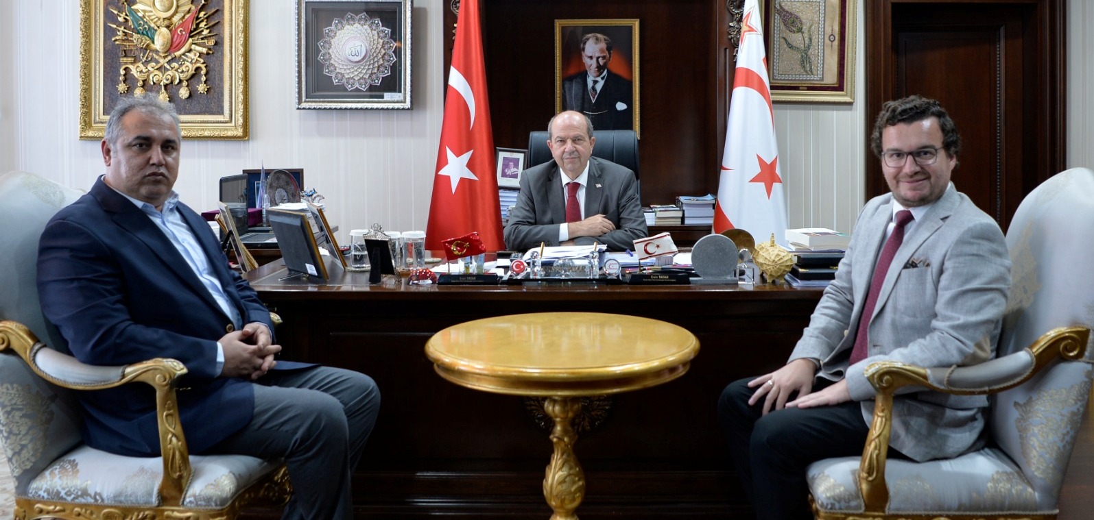 Tatar, AA yeni temsilcisi Firik ve eski temsilcisi Arslan’ı kabul etti