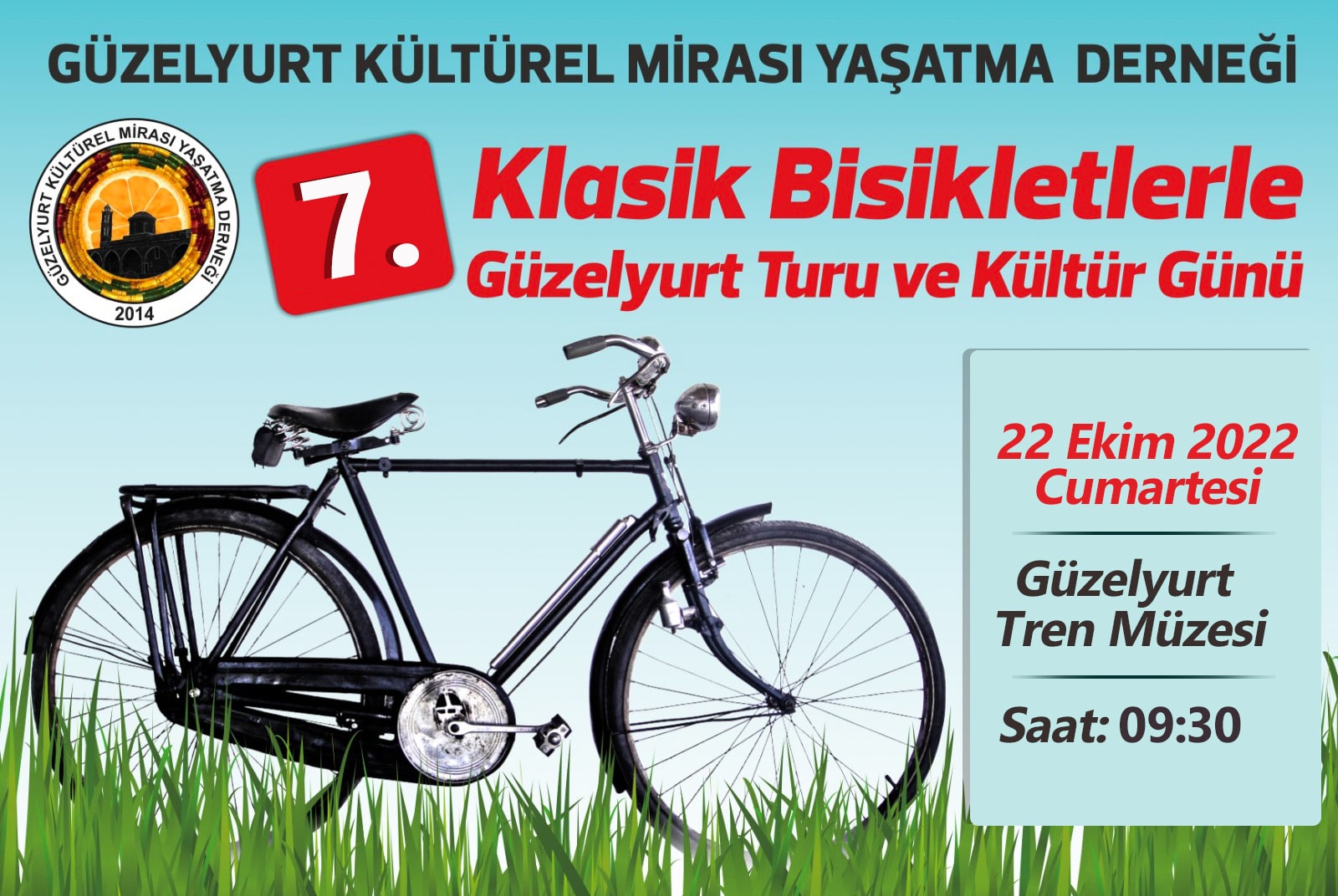 Klasik Bisikletlerle Güzelyurt Turu ve Kültür Günü etkinliğinin yedincisi yarın gerçekleştiriliyor