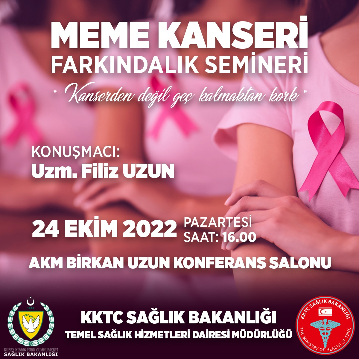 Sağlık Bakanlığı’na bağlı TSHD Meme Kanseri Farkındalık Semineri düzenliyor