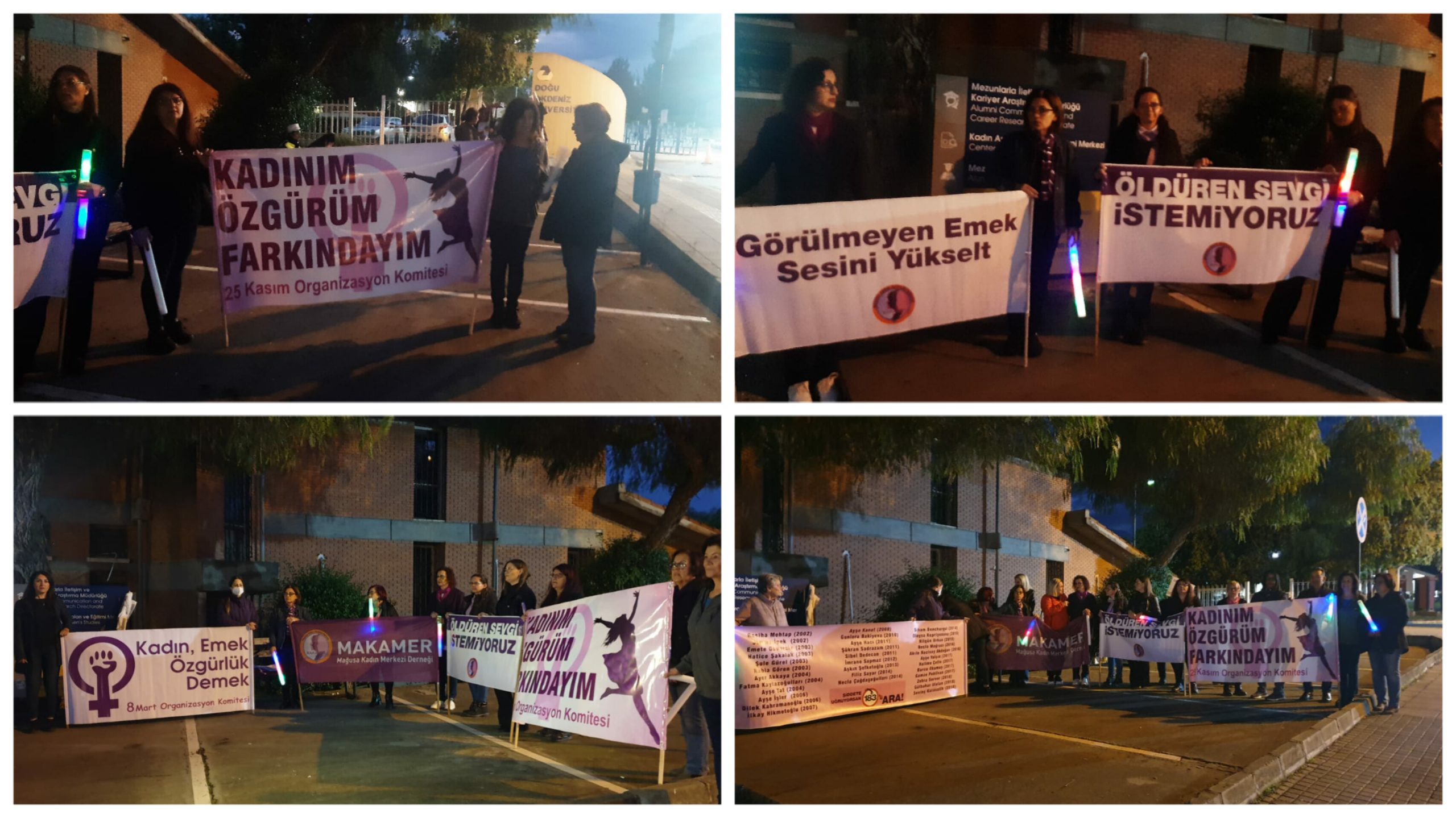 MAKAMER ‘Kadına Şiddete Hayır!’  yürüyüşü yaptı