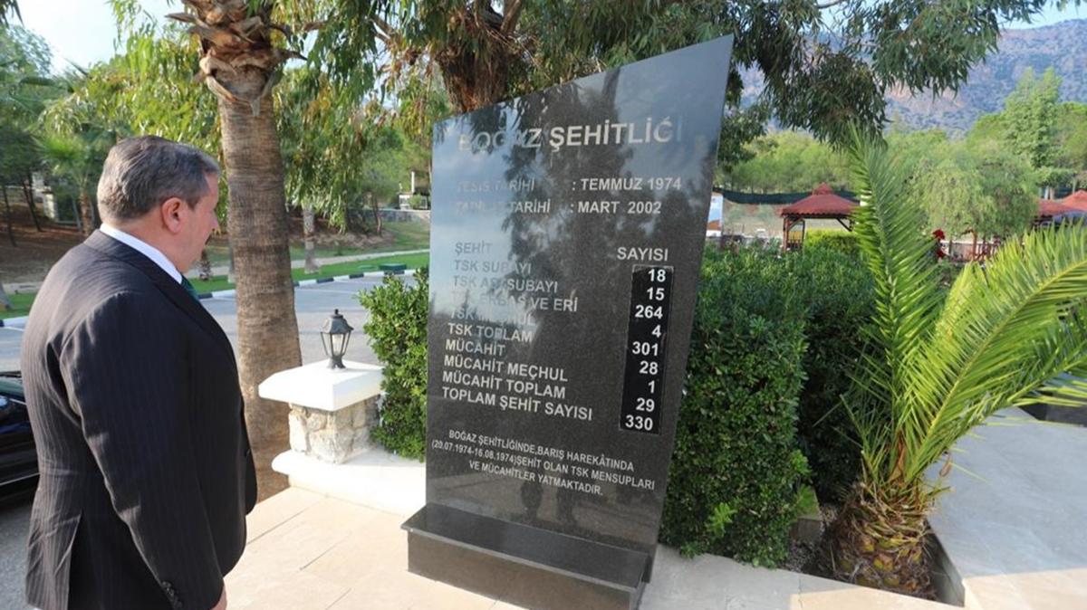 BBP Genel Başkanı Destici, KKTC’deki Boğaz Şehitliği’ni ziyaret etti