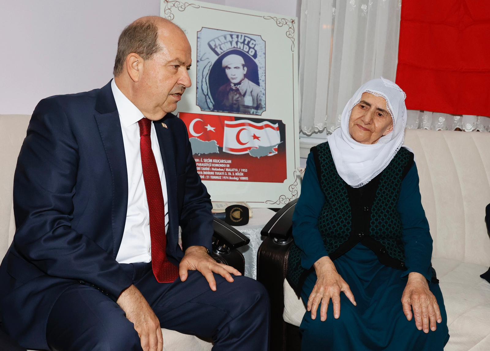 Cumhurbaşkanı Tatar, Malatyalı Kıbrıs şehidi Seçim Kılıçaslan’ın ailesini ziyaret etti