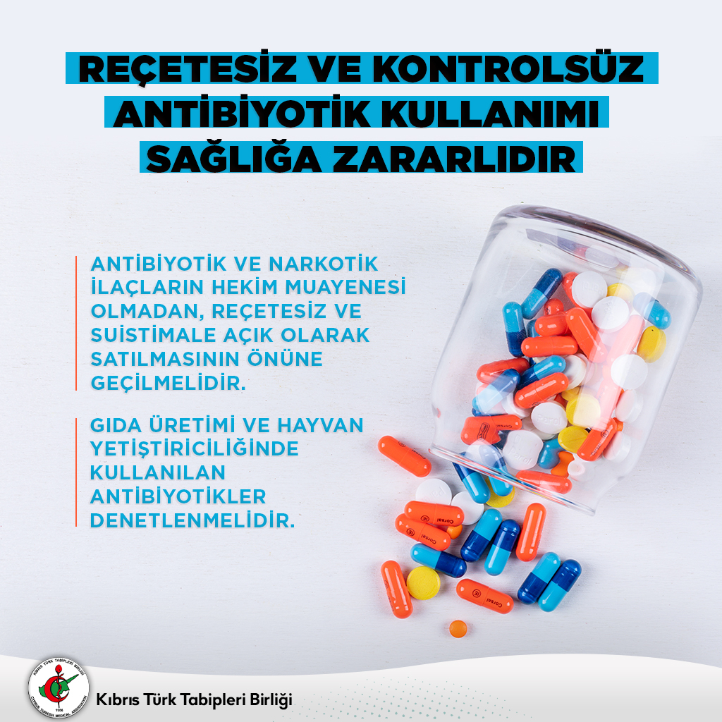 KTTB uyardı: “Kontrolsüz antibiyotik kullanımı önlenmeli”