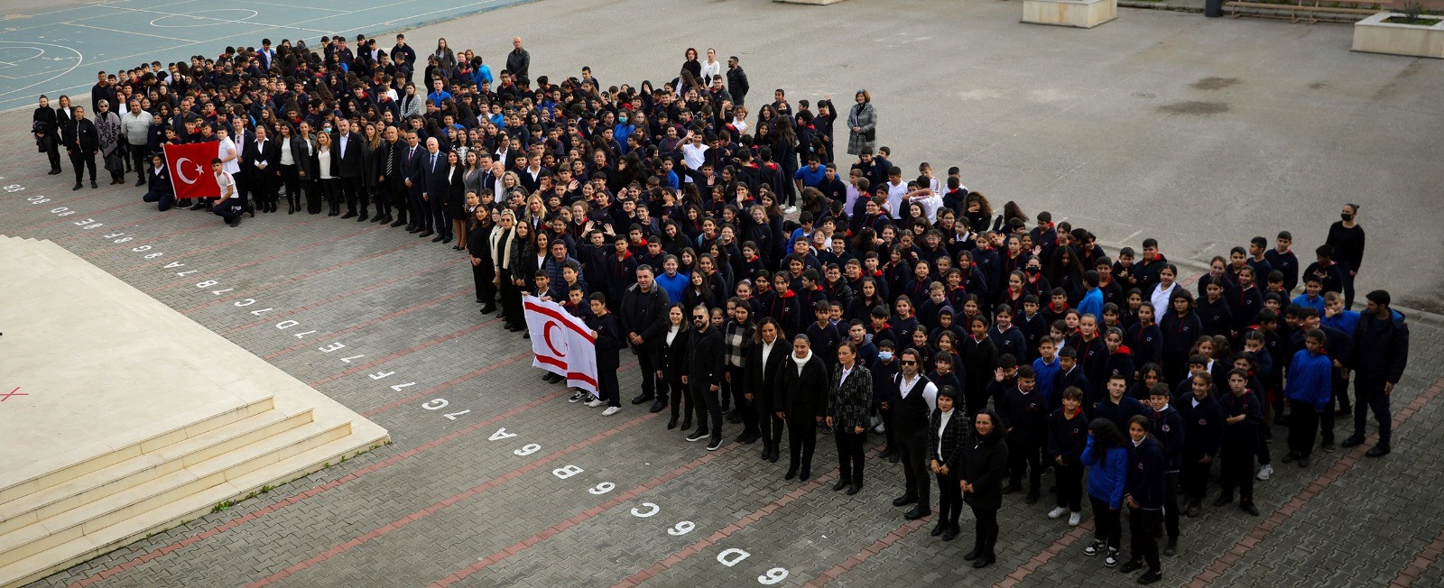 Töre, Güzelyurt Şehit Turgut Ortaokulu’nda düzenlenen şehitleri anma törenine katıldı