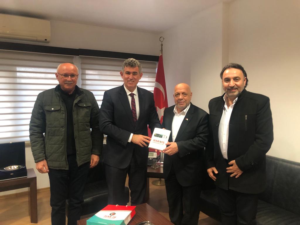 Türkiye’nin Lefkoşa Büyükelçisi Feyzioğlu, HAK-İŞ Genel Başkanı Arslan’ı kabul etti