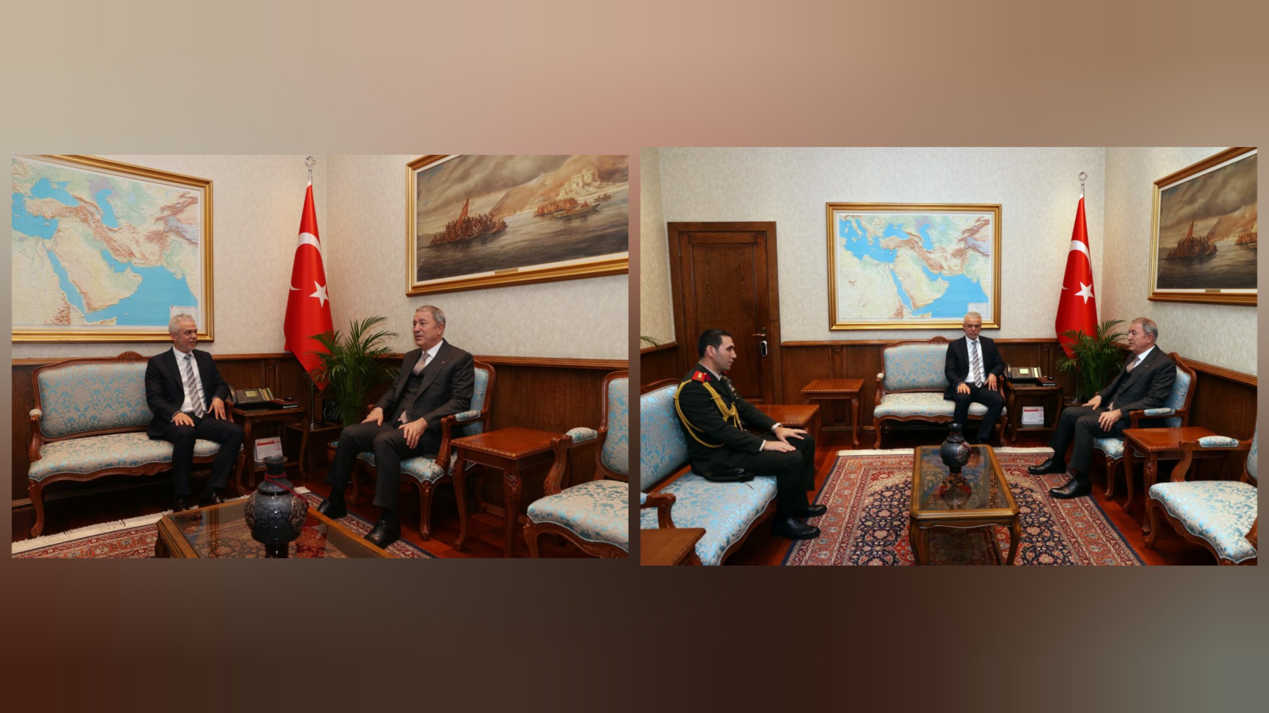 Korukoğlu’dan, TC Milli Savunma Bakanı Akar’a ziyaret