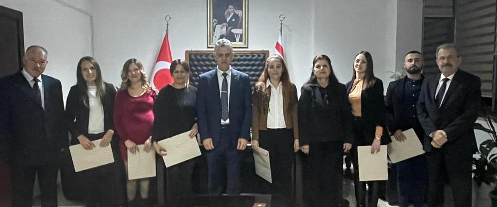 Yeterlik sınavlarında ilk üç dereceyi alanlara “Üstün Başarı Belgesi” verildi