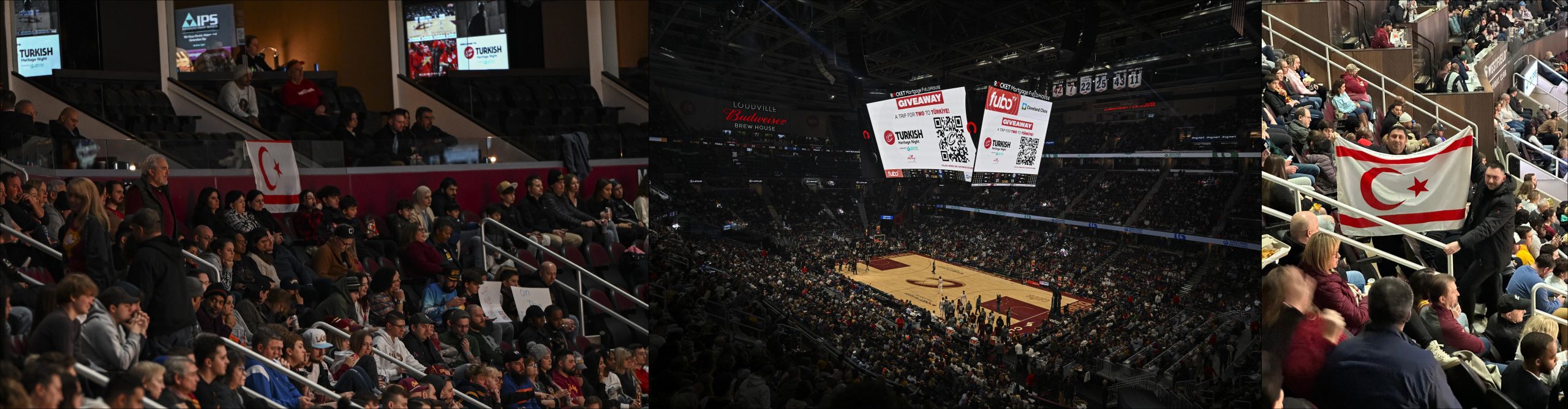 NBA maçı Türk Kültür Mirası Gecesi etkinlikleriyle renklendi, tribünde KKTC bayrağı açıldı